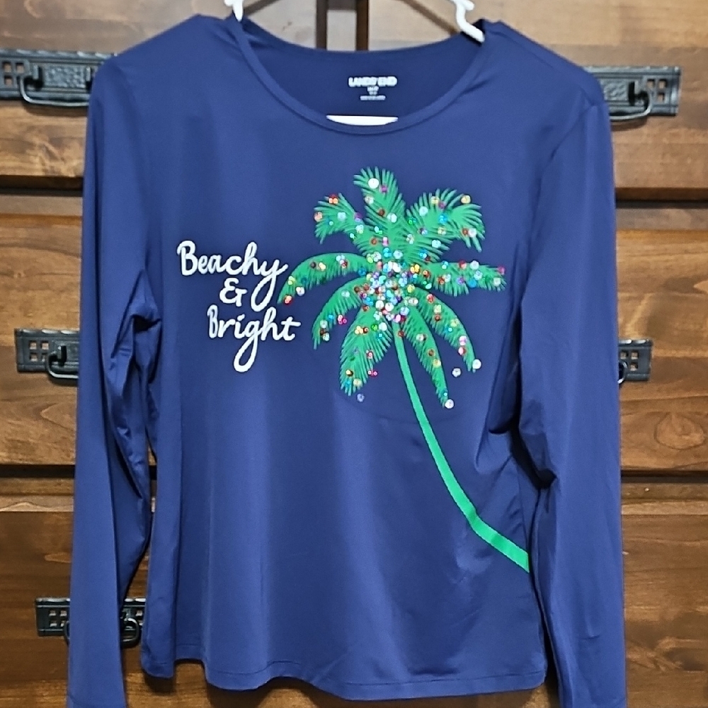 Lands' End Palm Tree Rashguard